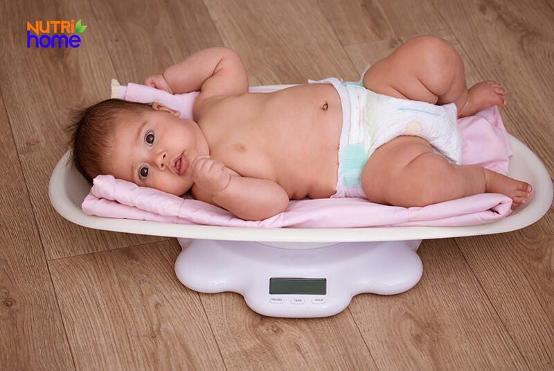 theo dõi cân nặng, Bé 3 tháng chậm tăng cân