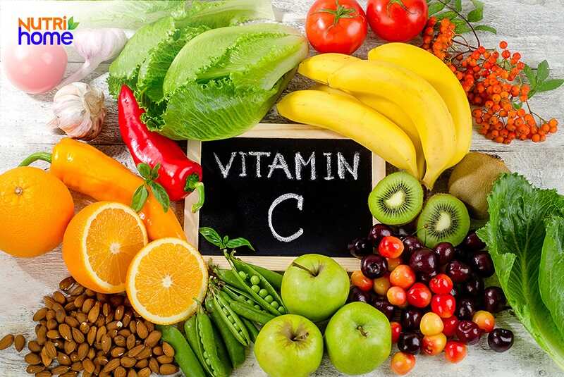 vitamin C, quả mọng, rau xanh, vitamin giúp tăng chiều cao