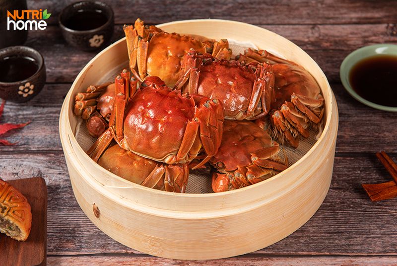 thực đơn cho người bị thoát vị đĩa đệm, Cua hấp nước dừa