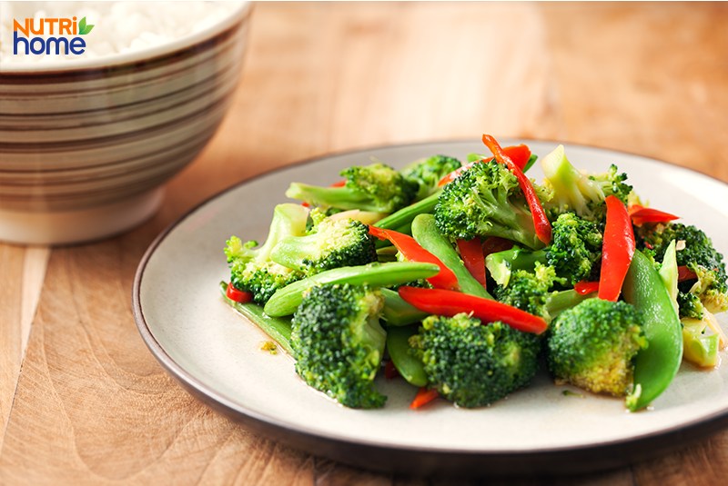 các món ăn dành cho người tiểu đường, bông cải xanh xào tỏi