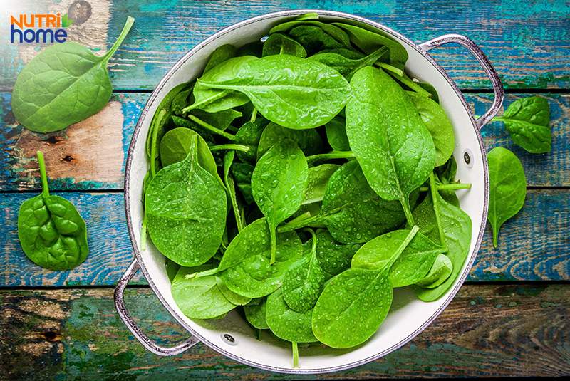 thức ăn hạ huyết áp, rau lá xanh
