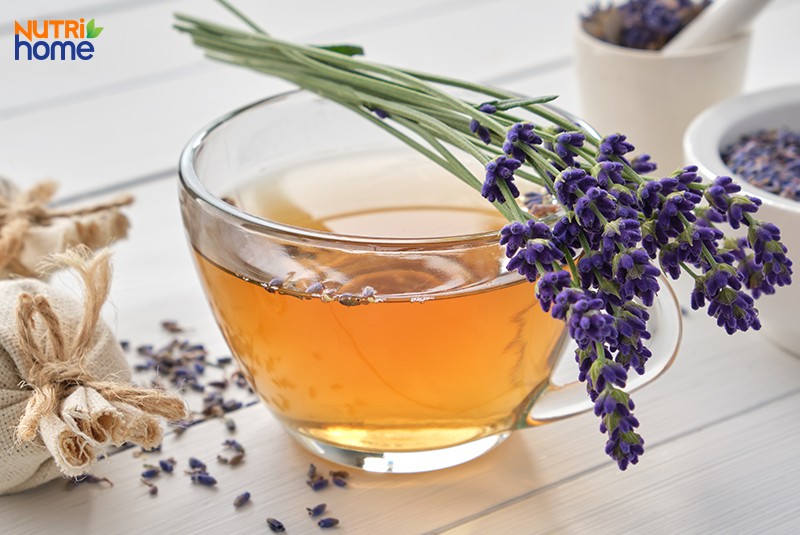 uống gì để dễ ngủ, trà oải hương