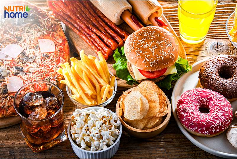 Mỡ máu cao tránh đồ uống có đường và thực phẩm chế biến sẵn
