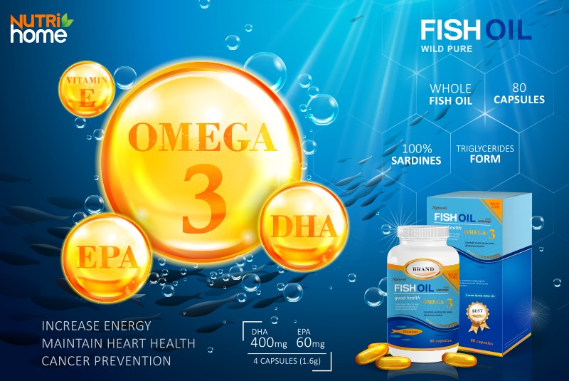 thực phẩm bổ sung DHA, dầu cá