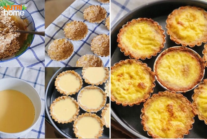 món ăn cho người bị mỡ máu, Bánh tart trứng yến mạch