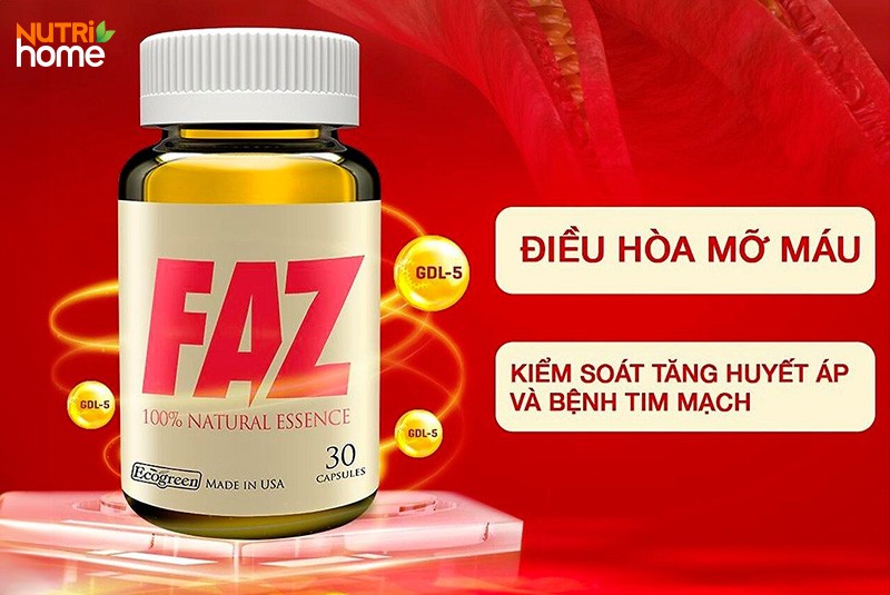 FAZ hỗ trợ phòng ngừa và điều trị rối loạn lipid