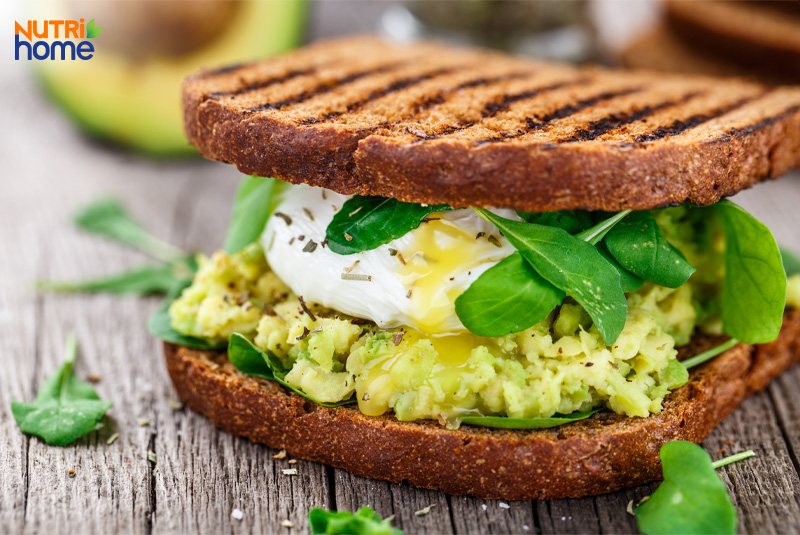 các món ăn cho người mỡ máu cao, Sandwich bơ trứng luộc