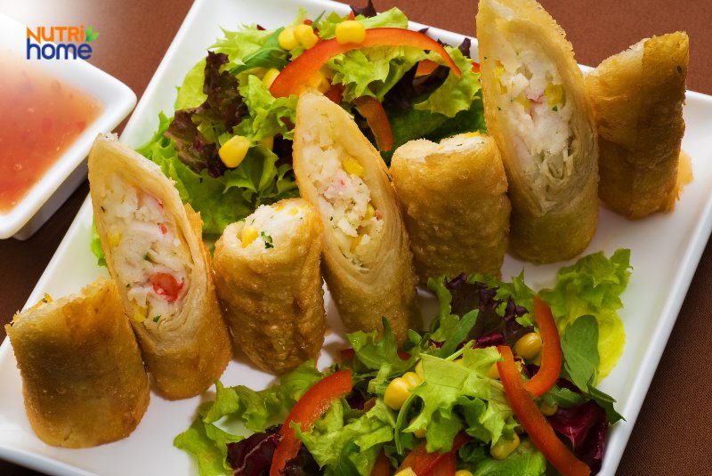 Chả giò tôm cua cho người bị tiểu đường