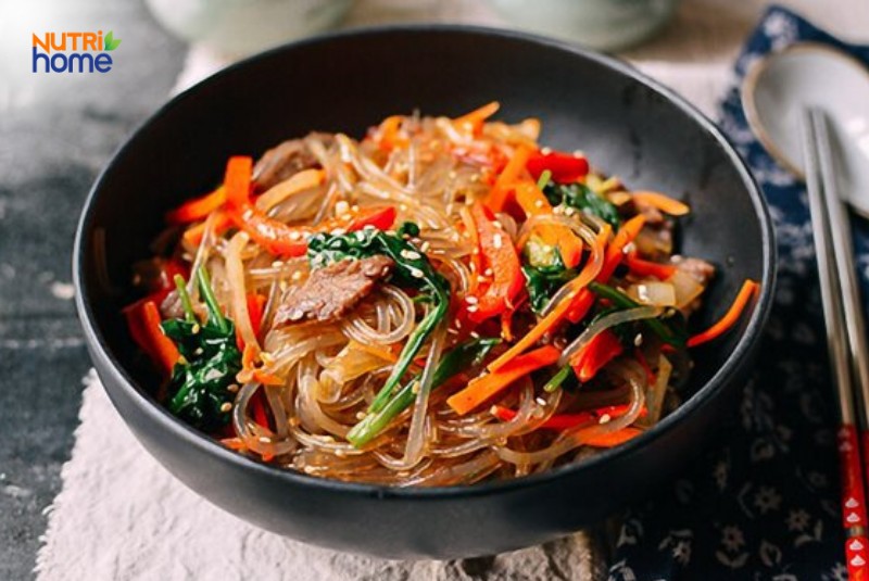 Miến trộn thịt kiểu Hàn cho người tiểu đường