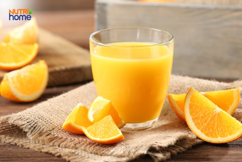 Nên uống nước cam trong thai kỳ ngoài nước rau má