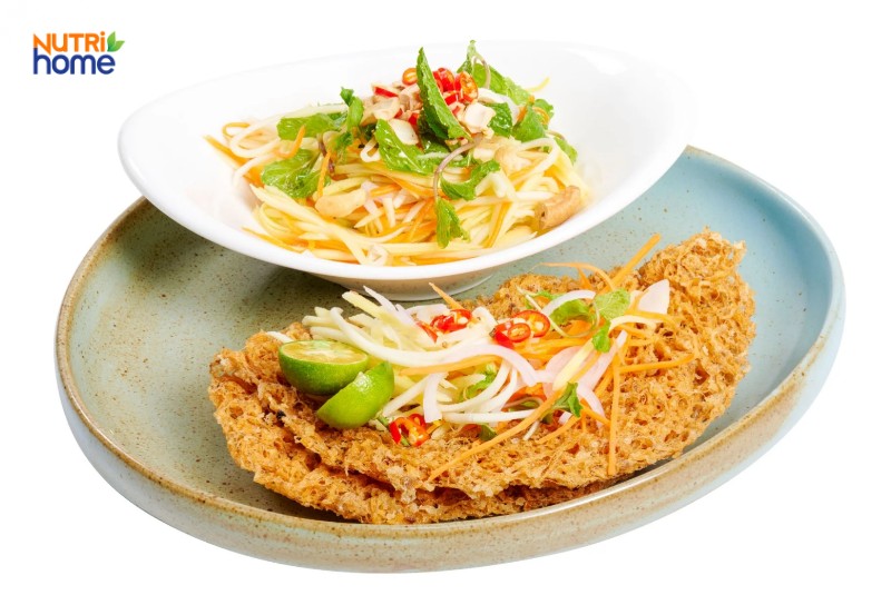 Gỏi xoài cá trê kiểu Thái cho người bệnh tiểu đường
