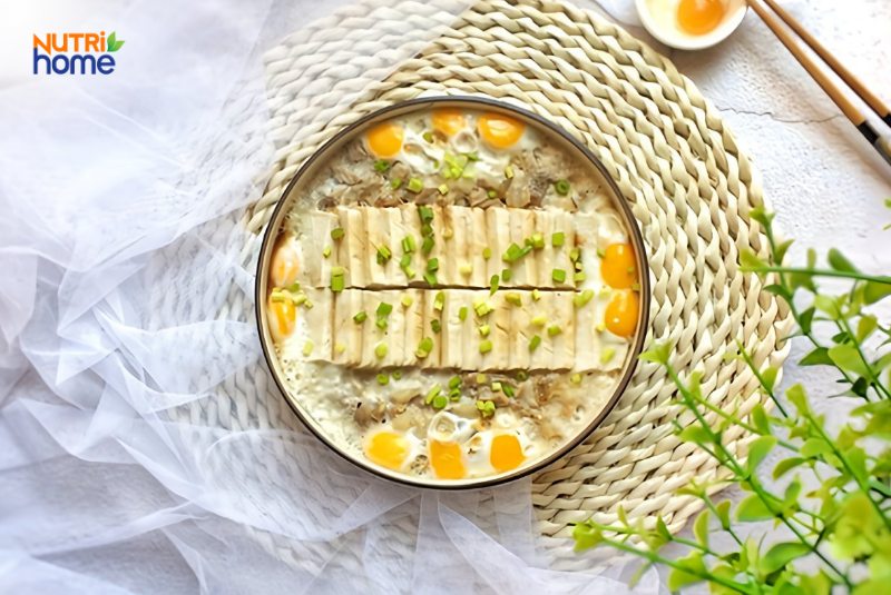 Đậu hũ hấp trứng cút cho người bệnh tiểu đường