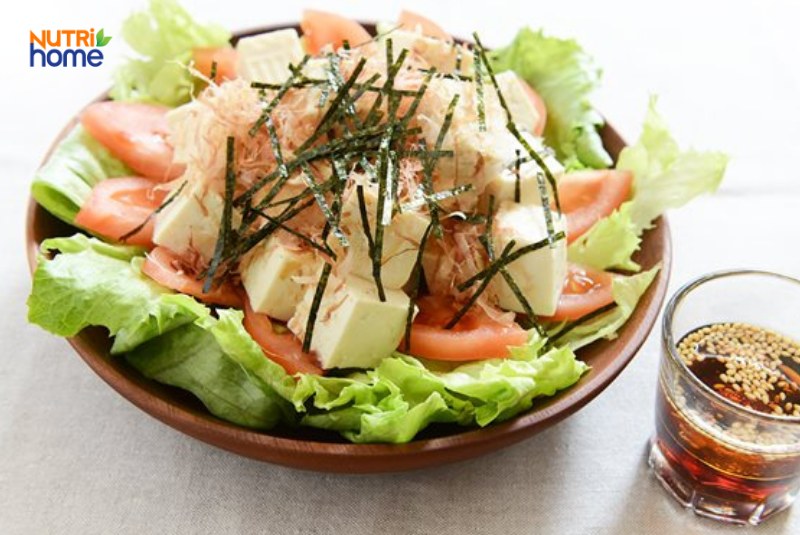Salad đậu hũ cho người bệnh tiểu đường