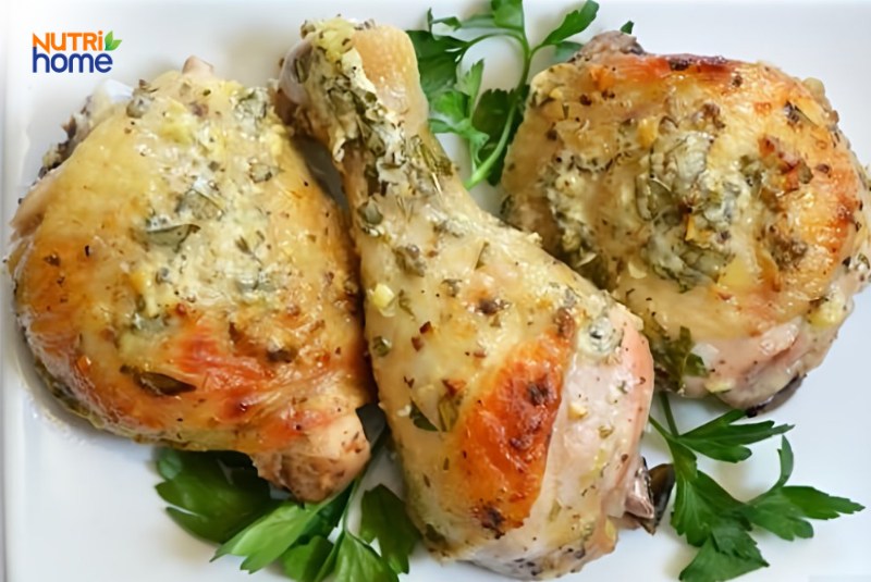 Gà nướng tỏi với sữa chua cho người bị đái tháo đường