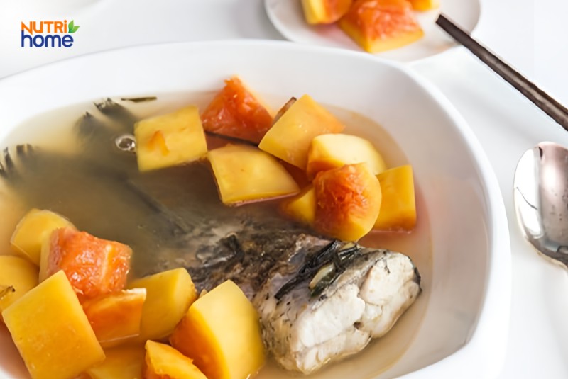 Canh cá đu đủ cho người bị đái tháo đường