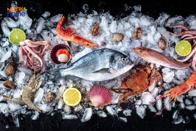 bầu ăn gì con thông minh, các loại hải sản