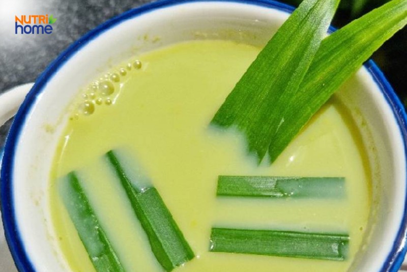Sữa đậu nành lá dứa thơm ngon cho mẹ bầu