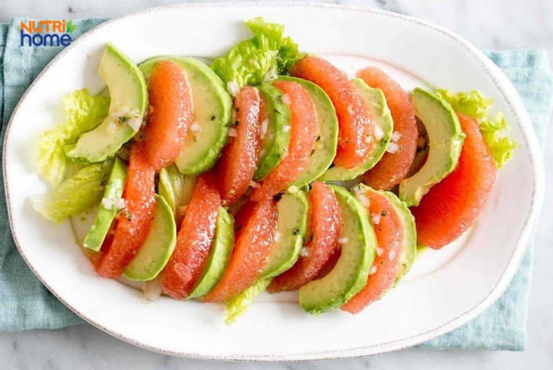 Salad bơ bưởi dinh dưỡng cho mẹ bầu