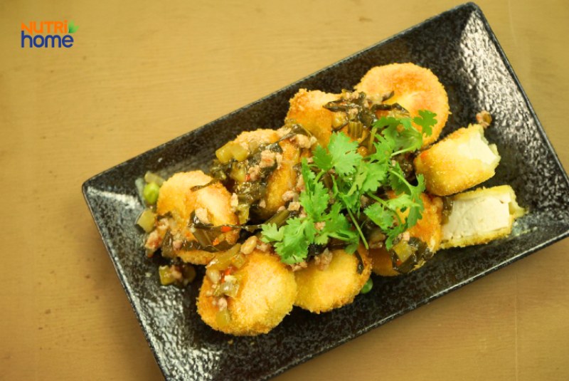 Đậu hũ non sốt cải chua cho phụ nữ mang thai