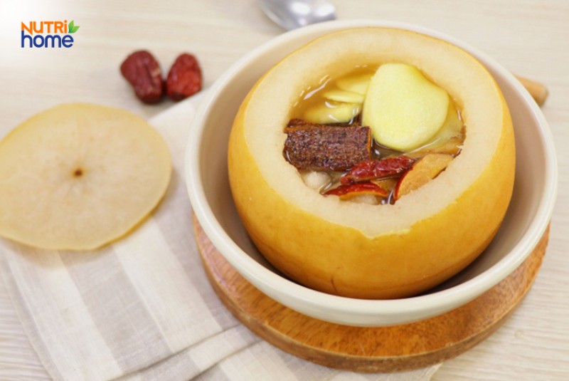 Lê chưng táo tàu cho phụ nữ có thai