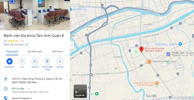 Bệnh viện Đa khoa Tâm Anh Quận 8