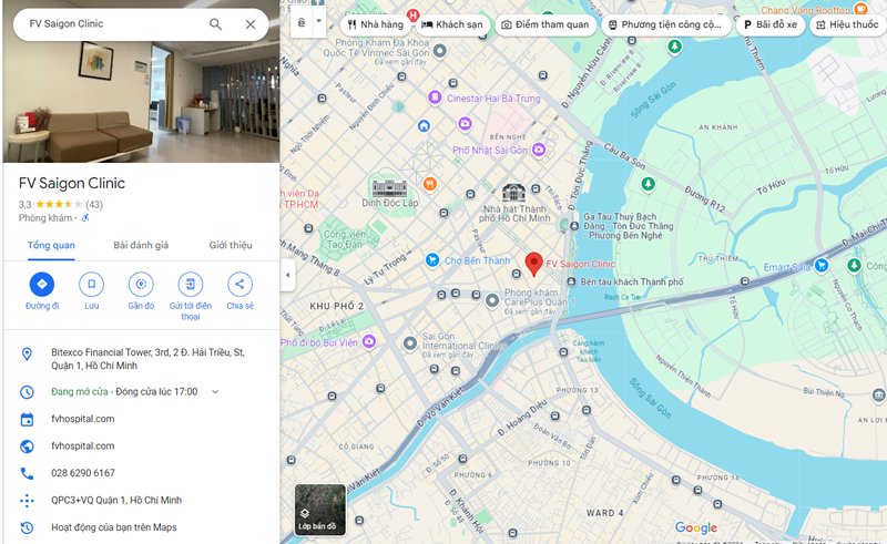 Phòng khám Đa khoa FV quận 1