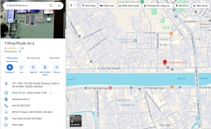 Phòng khám Đa khoa Phước An quận 4