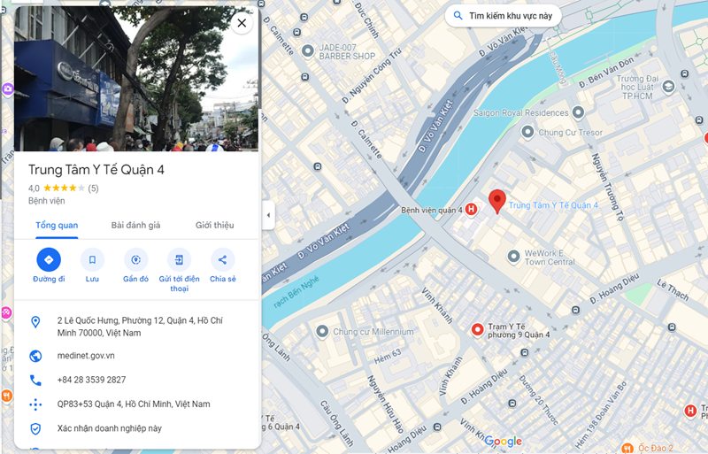 Phòng khám Đa khoa thuộc Trung tâm Y tế quận 4