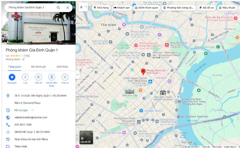 Phòng khám Gia Đình Family Medical Practice quận 1