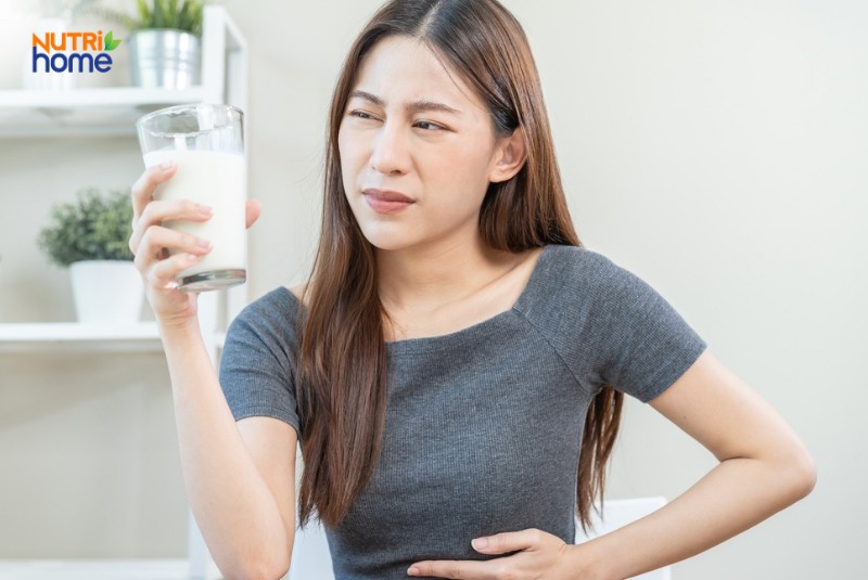 triệu chứng đau dạ dày, không dung nạp lactose