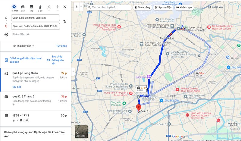 Địa chỉ khám chữa bệnh uy tín gần quận 6, Bệnh viện Đa khoa Tâm Anh TPHCM