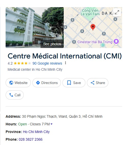 Phòng khám 2 Viện Tim – CMI