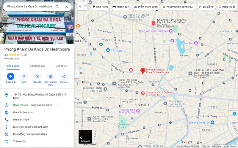 Phòng Khám Đa Khoa Dr. Healthcare quận 6