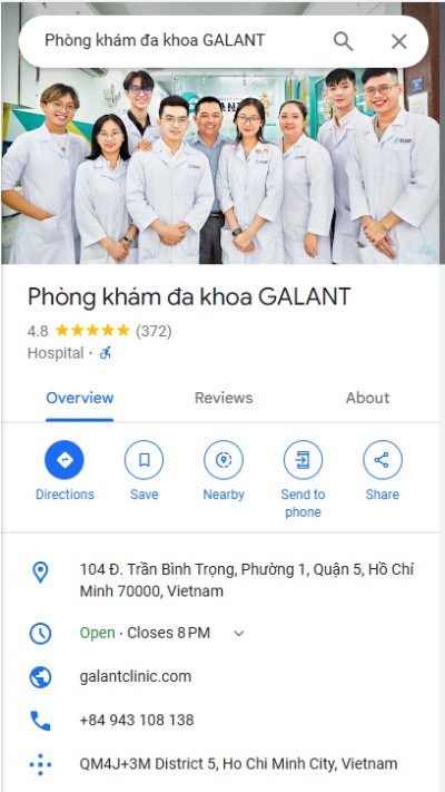Phòng khám Đa khoa GALANT quận 5