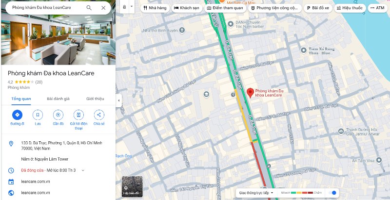 Phòng khám Đa khoa LeanCare, 133 Dương Bá Trạc
