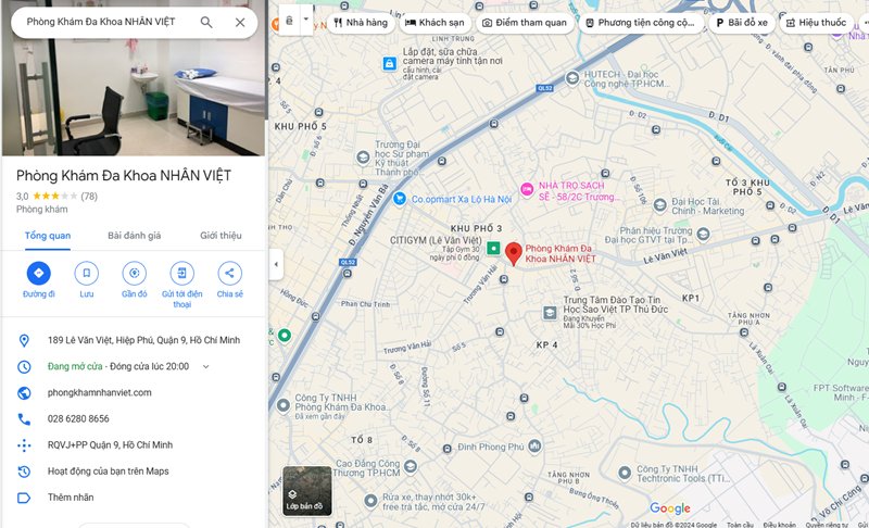 Phòng khám Đa khoa Nhân Việt quận 9