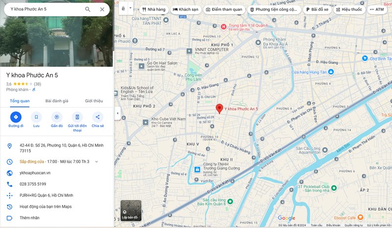 Phòng khám Đa khoa Phước An quận 6