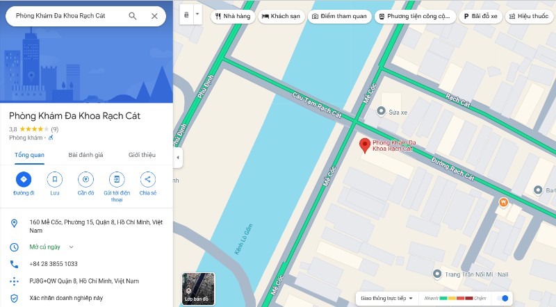 Phòng khám Đa khoa Rạch Cát quận 8