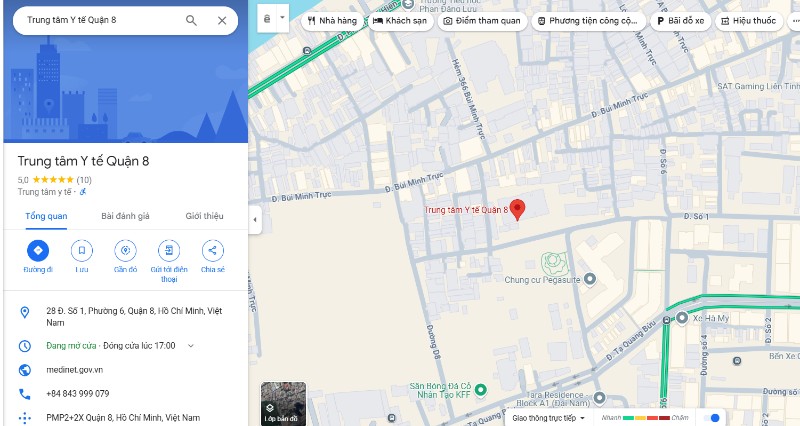 Phòng khám Đa khoa thuộc Trung tâm Y tế Quận 8