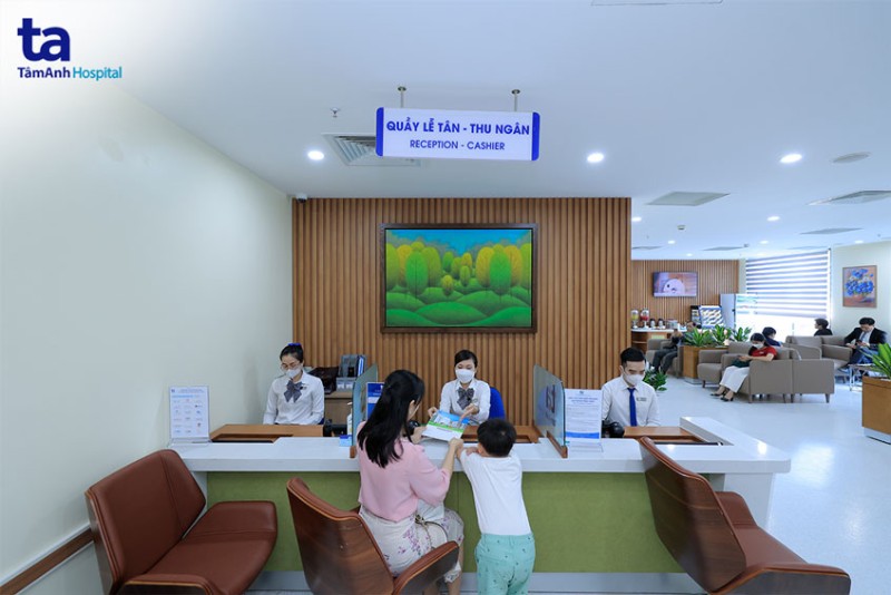 Sảnh chờ Bệnh viện Đa khoa Tâm Anh