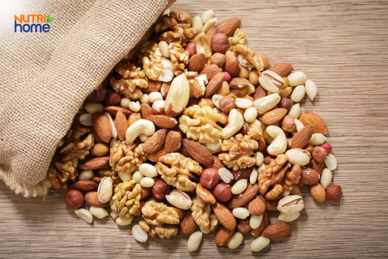 viêm đường ruột không nên ăn gì, các loại hạt cứng và khô