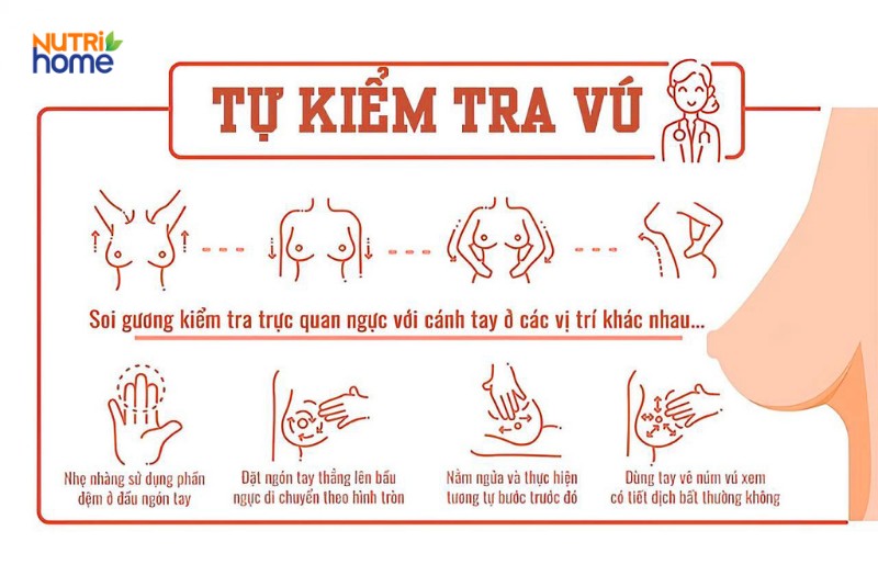 Cách kiểm tra u vú tại nhà
