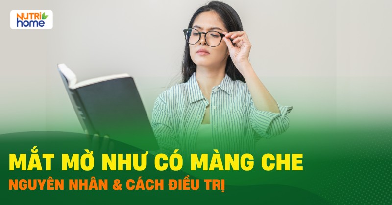 mắt bị mờ như có màng che
