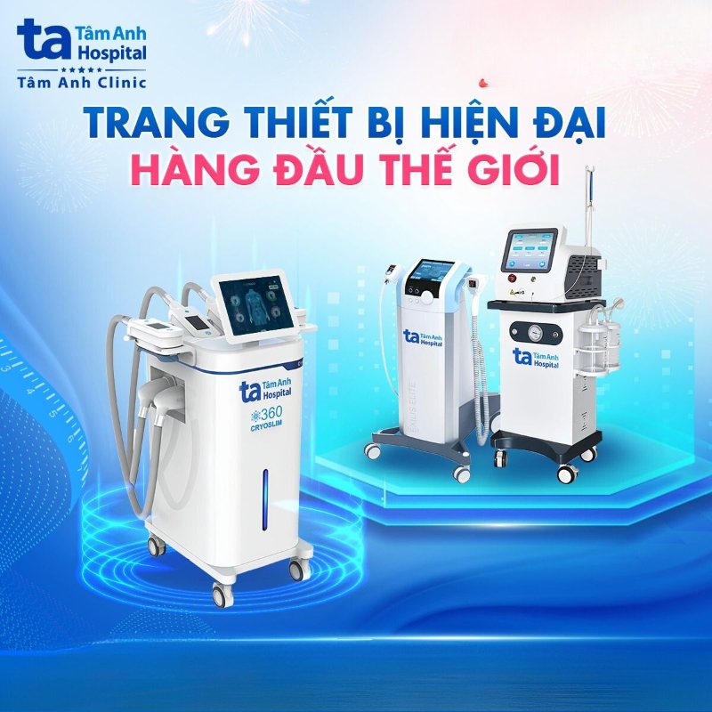 Hệ thống máy móc y khoa được trang bị hiện đại, tân tiến