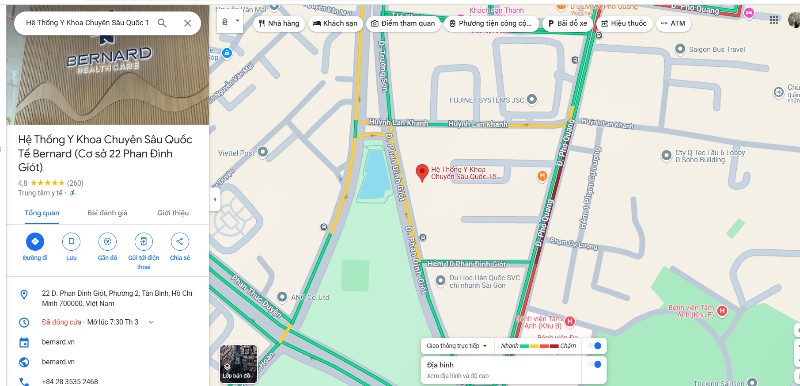 Phòng khám Đa khoa Bernard, cơ sở 22 Phan Đình Giót
