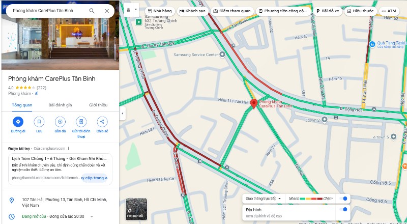 Phòng khám Đa khoa CarePlus – Quận Tân Bình