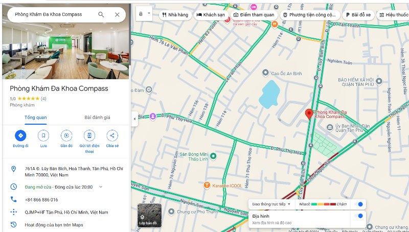 Phòng khám Đa Khoa Compass Tân Phú