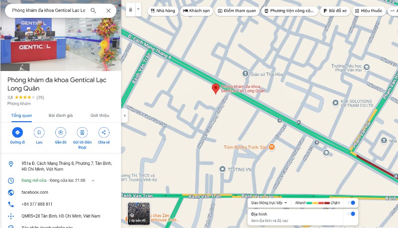 Phòng khám Đa khoa Gentical Lạc Long Quân, 951A Cách Mạng Tháng 8