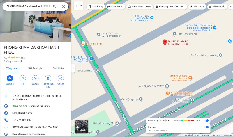 Phòng khám Đa khoa Hạnh Phúc quận 10