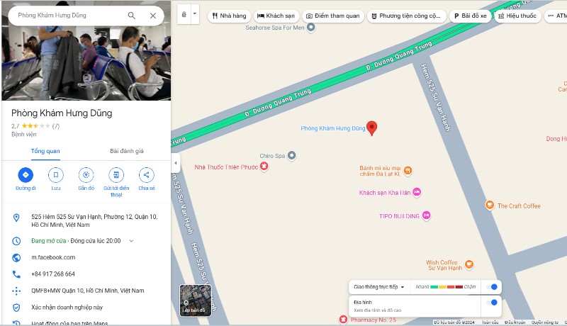 Phòng khám Đa Khoa Hưng Dũng quận 10